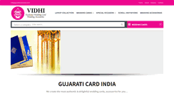 Desktop Screenshot of gujaraticardindia.com